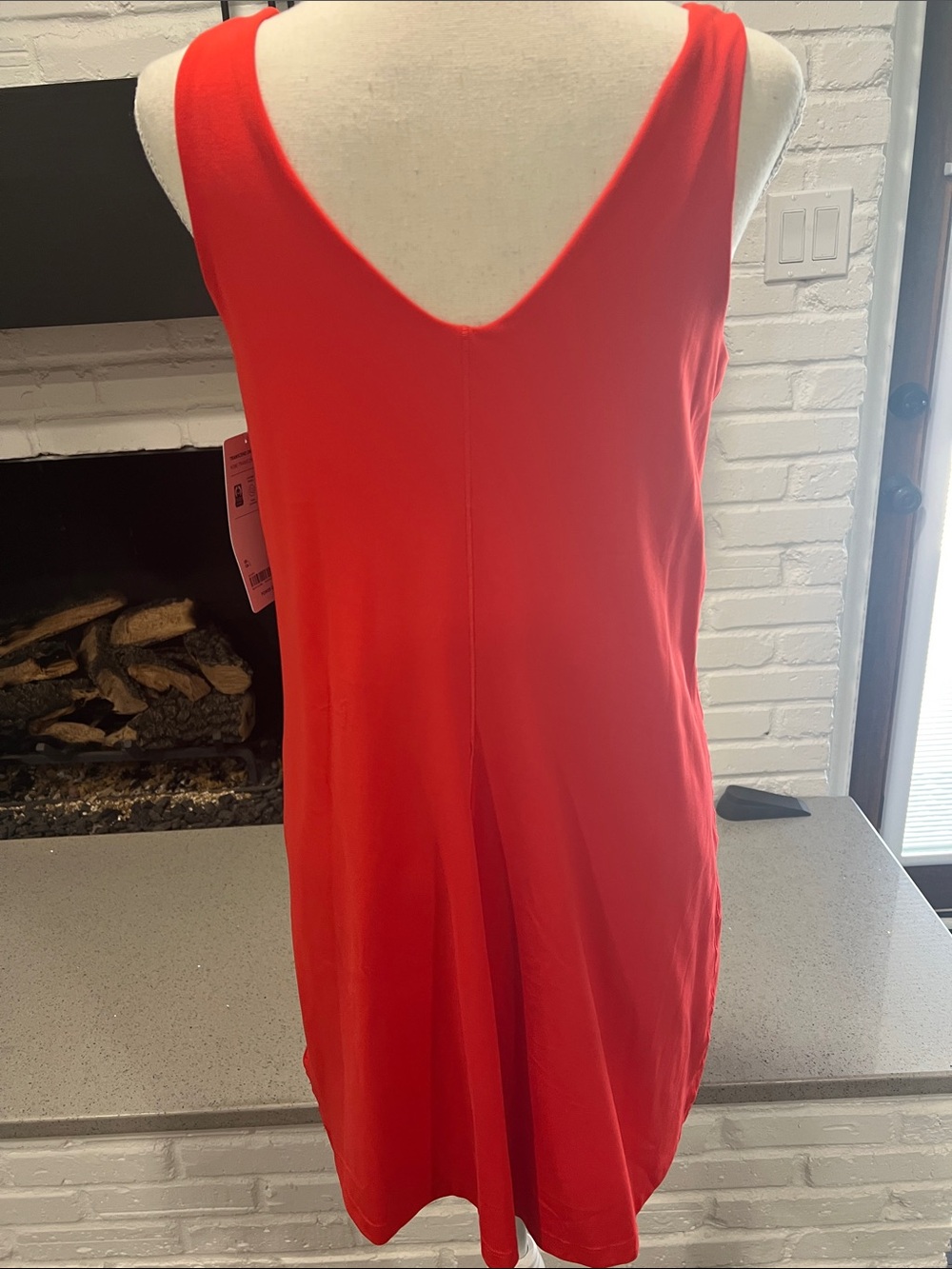 Athleta Red Sleeveless Transend Collection Dress - Picture 5 of 6